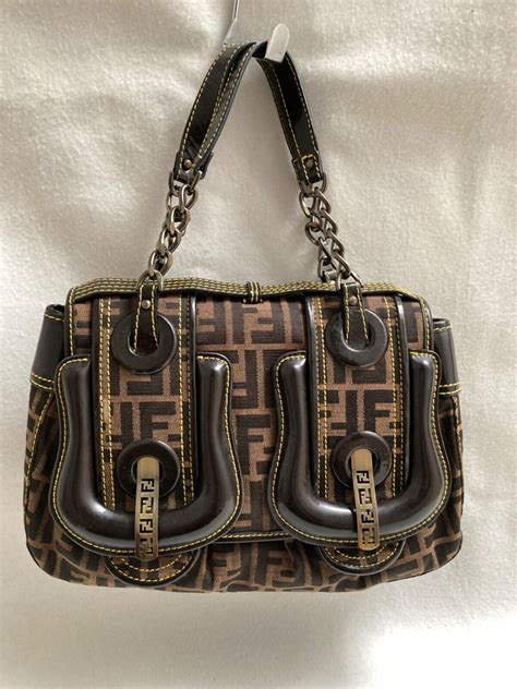 fendi handbag zucca monogram|Fendi zucca shopper.